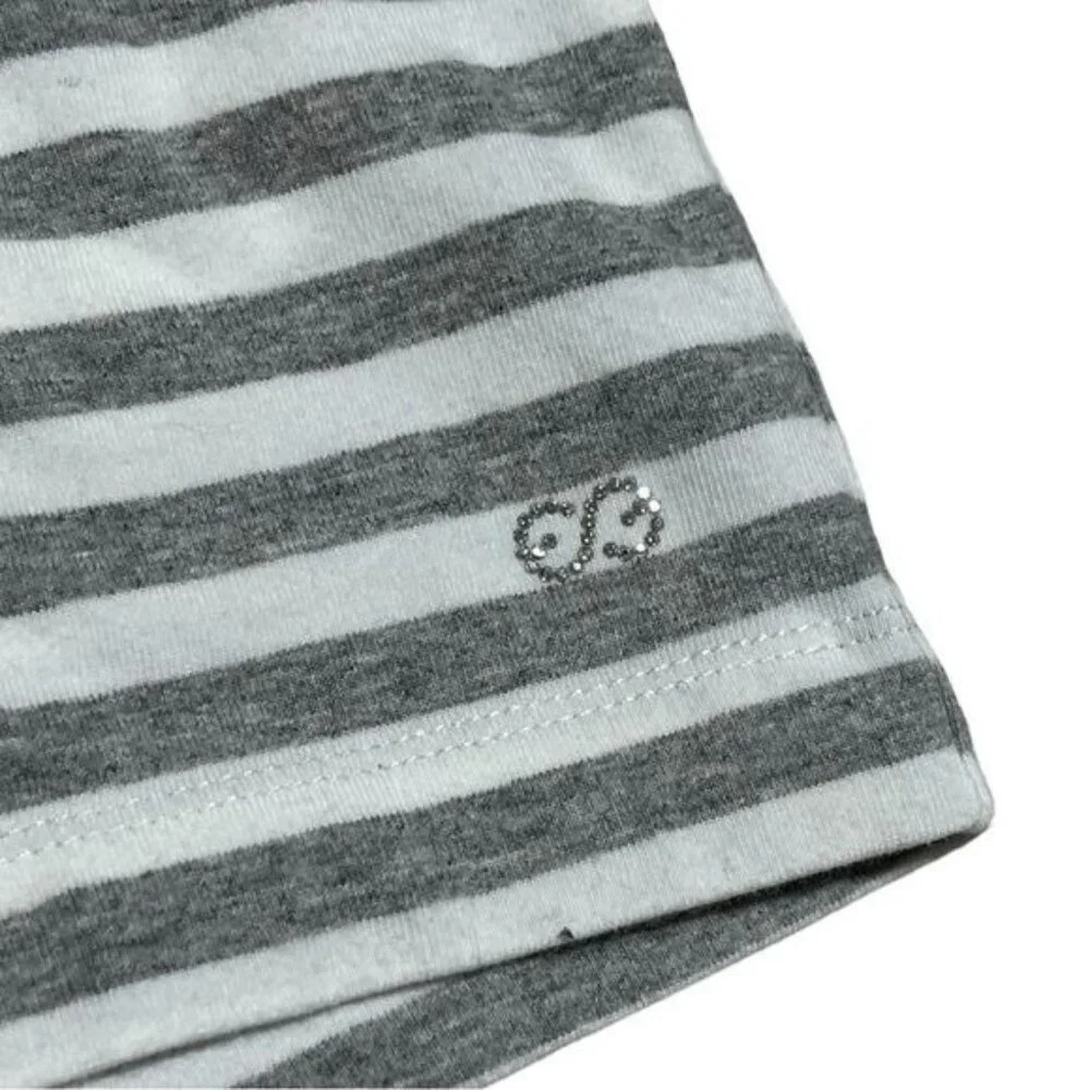 Escada Sport Striped Short Sleeves Crew Neck Top Size L‎
